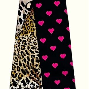 Hermès Silk Jungle Love Love Twilly Black Vert Rose Vif Authentic